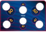 Neo-Sport 1475 Cílová plachta do branky 215 × 150 cm, modrá - Training Aid