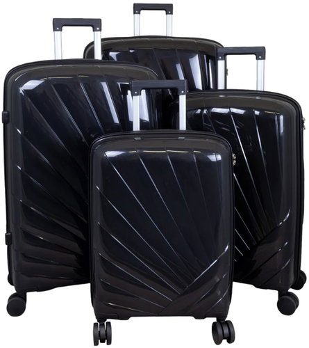 MONOPOL Set of suitcases Florence Black 4-set - Case Set - Main image
