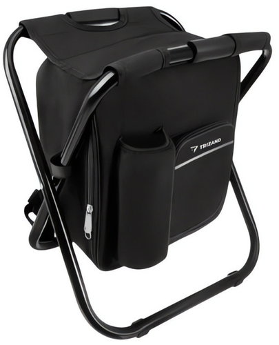Trizand 27333 Folding fishing chair with backpack 3in1, black - Fishing Chair - Main image