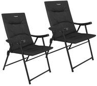 Trizand 27610 Rybářské skladací židle 59 × 70 × 91 cm, sada 2 ks, černé - Fishing Chair