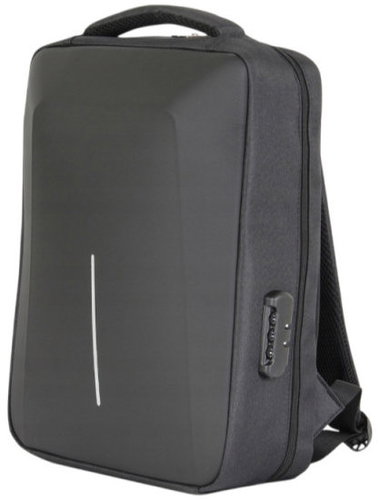 Verk 14686 Travel backpack with anti-theft protection and combination lock, black - Hátizsák - Fő fotó