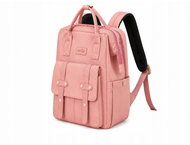 Verk 27816 Městský batoh s kapsami 41 × 28 × 21 cm, růžový - Backpack