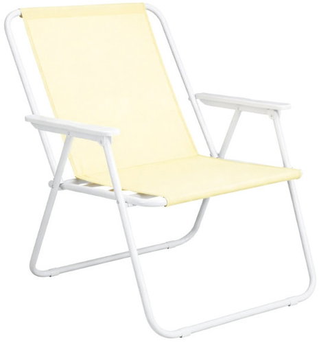 Verk 14640 Rybářské skládací křeslo, nosnost 100 kg, béžové - Fishing Chair - Main image