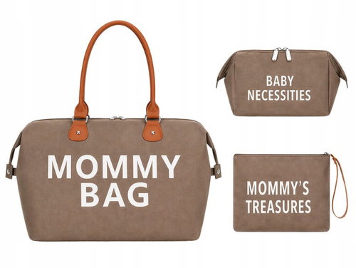 Verk 27814 Taška pro maminku Mommy bag, sada 3 ks, hnědá - Carry Bag - Main image
