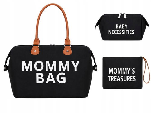 Verk 27814 Taška pro maminku Mommy bag, sada 3 ks, černá - Carry Bag - Main image