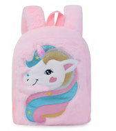 Excellent Fluffy plush backpack, pink - Unicorn - Small Backpack