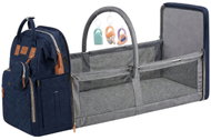 Verk 27815 Multifunctional backpack for mothers with travel cot, USB port, blue - Backpack