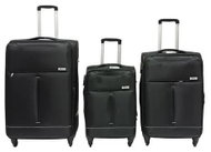 Bavytoy Fabric travel case black, 3 pcs - Case Set