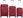 Set of suitcases Cremona Red 3 pcs