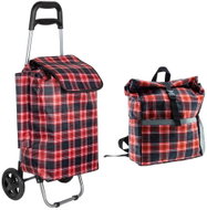 Haushalt International Shopping bag on wheels with backpack, set of 2 - Shopping Trolley