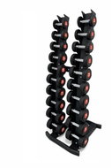 Fitnessline Sada jednoručních činek včetně stojanu 2 - 20 kg - Dumbbell Rack