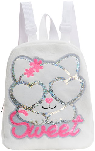 Javoli Plush Preschool Backpack - Cat - Small Backpack - Main image