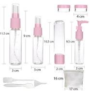 RETOO Cestovní nádobky na kosmetiku a tekutiny do letadla - Travel Bottles