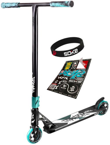 SOKE 1510 XTR Phantom Freestyle Scooter, Turquoise - Freestyle Scooter - Main image