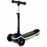 Ricokids 766000 Tříkolová balanční koloběžka Leddi, RGB LED, černá - Children's Scooter