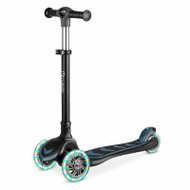Nukido 765801 Tříkolová balanční koloběžka se sedátkem Flippo LED, černá - Children's Scooter