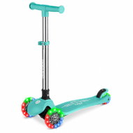 Ricokids 765700 Tříkolová balanční koloběžka s LED kolečky Glow, tyrkysová - Children's Scooter