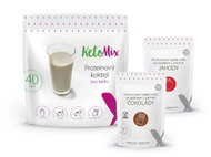 KetoMix Proteinový koktejl 1200 g + příchuť čokoláda a jahoda - Keto Diet