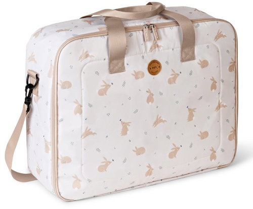 Saro Baby Bunnies Fabric Suitcase - Travel Bag - Main image