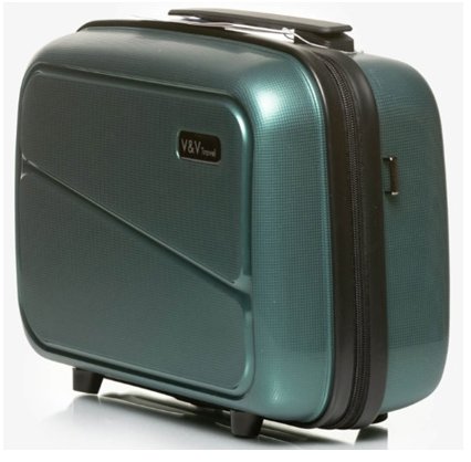 V&V Travel Metallo Green Cosmetic Case - Makeup Case - Main image