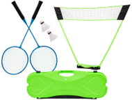 MOVEPRO Badmintonový set 300 × 156 cm, skládací síť, 2 pálky, 2 košíčky, kufřík - Badminton Set