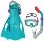 Bestway 25020 Sada na potápění - maska, šnorchl a ploutve, tyrkysová - Diving Set
