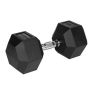 Rebel RBA-2325-25 Pogumovaná litinová činka HEX 25 kg - Dumbell