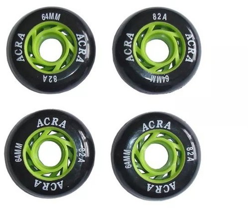 Acra Náhradní kolečka k inline bruslím 64 × 24 mm - Inline Skate Wheels - Main image