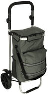 KIK KX3141 Nákupní taška na kolečkách s hliníkovým rámem 40 l, 100 cm, šedá - Shopping Trolley