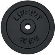 LIFEFIT® Weight Plate 15kg for 30mm Bar, S2, Metal - Gym Weight
