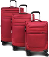 Worldpack Sada kufrů Dublin Bright Red 3-set - Case Set