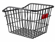 Verk 14619 Košík na kolo na zadní nosič s odrazkou 38 × 31 × 25 cm, černý - Bike Basket