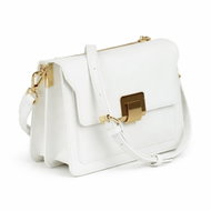 SOLIER small women's crossbody bag F32 Lucia saffiano, white - Handbag