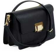 SOLIER Small women's crossbody bag F32 Lucia saffiano, black - Handbag