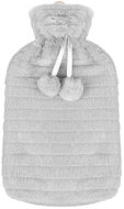 Ruhhy 28343 Láhev zahřívací termofor s fleecovým obalem 2 l, šedý - Heat Pad