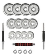 HMS STC21 21 kg Chrome dumbbell set in case - Exercise Set