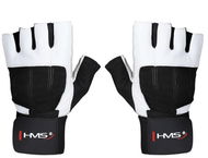 HMS RST04 Fitness rukavice bílé - Rukavice na cvičení