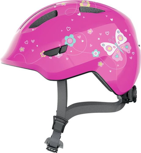 ABUS Smiley 3.0 pink butterfly - Bike Helmet - Main image