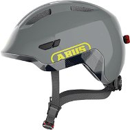 ABUS Smiley 3.0 ACE LED shiny grey - Bike Helmet