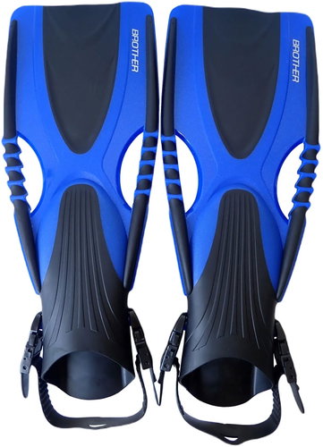 ACRA Delta Adjustable Fins with Strap 36/40 Blue - Fins - Main image