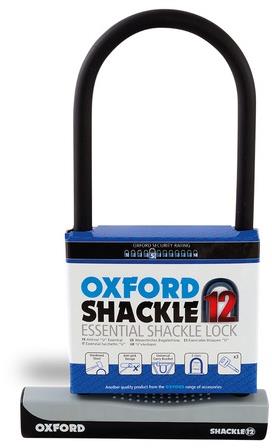 OXFORD U-lock profile SHACKLE12, (black/gray, 310x190 mm, pin diameter 12 mm) - Bike Lock - Main image