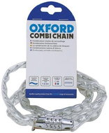 OXFORD chain lock COMBI CHAIN, (clear sheath, length 0,9 m) - Bike Lock