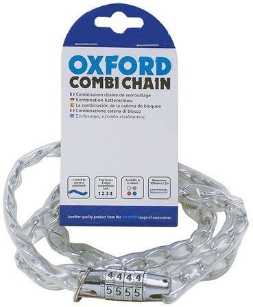OXFORD chain lock COMBI CHAIN, (clear sheath, length 0,9 m) - Bike Lock - Main image