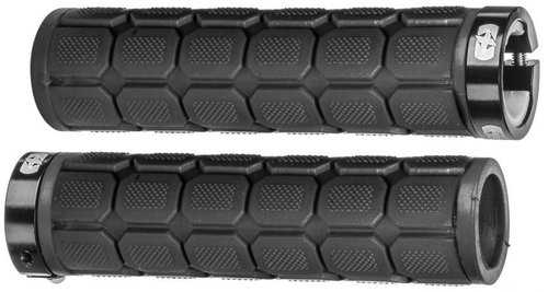 OXFORD LOCK-ON grips with screw-on sleeves and increased grip thickness, (black, length 130 mm, 1 pa - Bicycle Grips - Main image