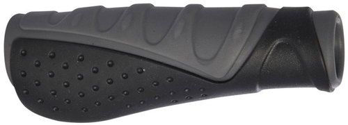 OXFORD ERGO grips, (grey/black, three-component, length 173 mm, 1 pair) - Bicycle Grips - Main image