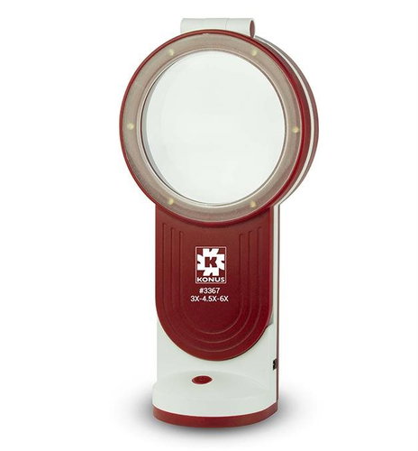 Konus Flexo-75 reading magnifier with LED light - Magnifying Glass - Main image