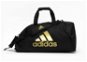 Športová taška Adidas 2 in 1 Bag Polyester Combat Sport čierna/zlatá - Sportovní taška
