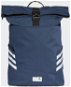 Adidas CLASSIC ROLL-TOP BACKPACK Blue, White - School Backpack