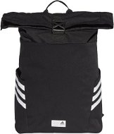 Adidas CLASSIC ROLL-TOP BACKPACK Black, White - Školský batoh