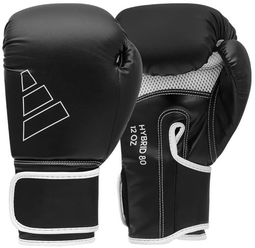 Adidas Boxing Gloves Hybrid 80 - Black/White - 10 oz - Boxing Gloves - Main image